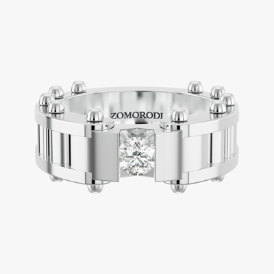 Alpha Men's Diamond Wedding Ring